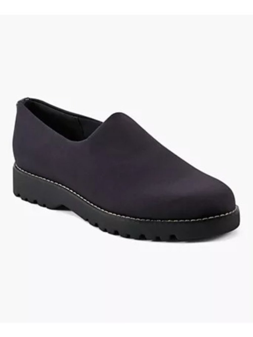 Easy Spirit Womens 9.5W Navy Slip On Comfort Loafers Lightweight Casual Shoes.